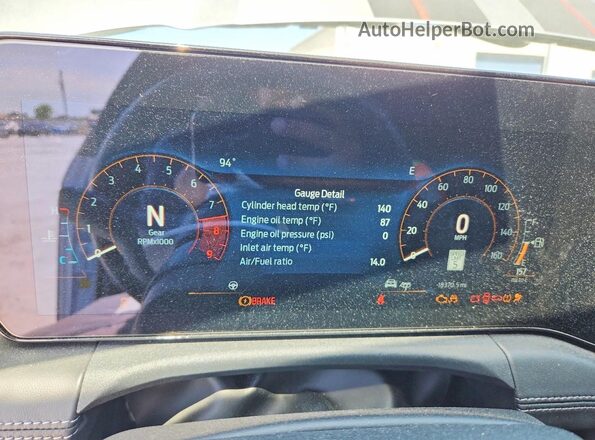 1FA6P8CF0R5428936 2024 FORD MUSTANG Silver Instrument cluster view