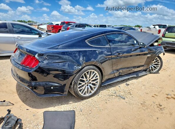 1FA6P8CF1H5329007 2017 FORD MUSTANG Черный Задняя правая четверть