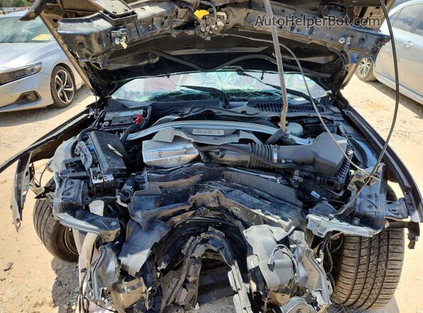 1FA6P8CF1H5329007 2017 FORD MUSTANG Черный Вид задней части салона