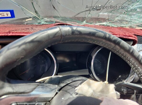1FA6P8CF1H5329007 2017 FORD MUSTANG Черный Вид щитка приборов