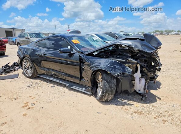 1FA6P8CF1H5329007 2017 FORD MUSTANG Черный Передняя правая четверть