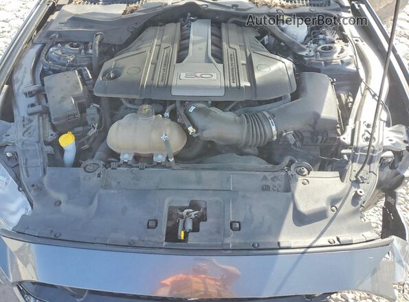 1FA6P8CF1K5189550 2019 FORD MUSTANG Серый Вид задней части салона