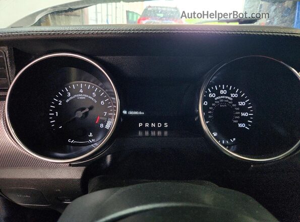 1FA6P8CF1L5153729 2020 FORD MUSTANG Белый Вид щитка приборов