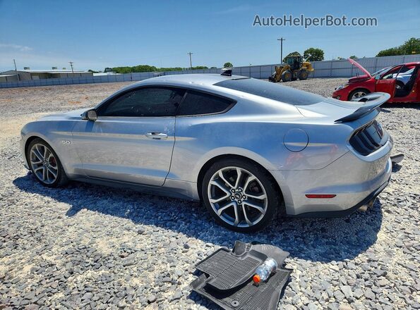 1FA6P8CF1M5127794 2021 FORD MUSTANG Серебряный Задняя левая четверть
