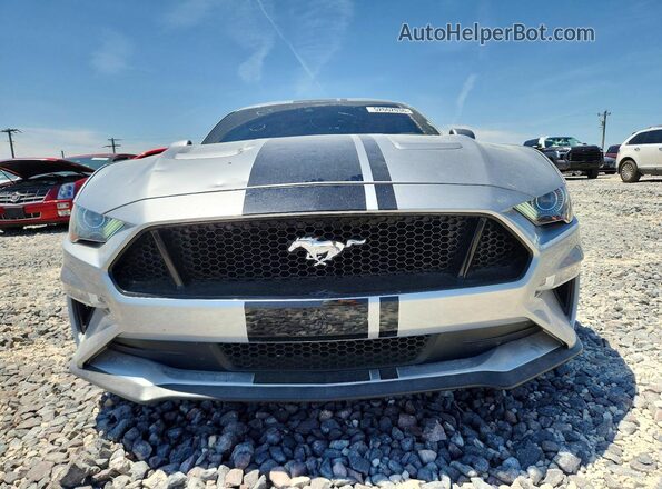 1FA6P8CF1M5127794 2021 FORD MUSTANG Серебряный Вид спереди