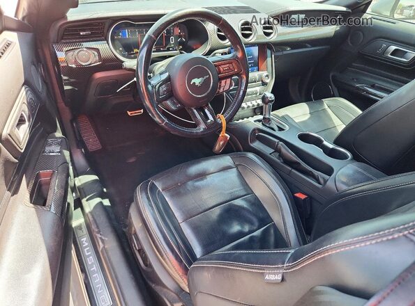 1FA6P8CF1M5127794 2021 FORD MUSTANG Серебряный Вид панели приборов