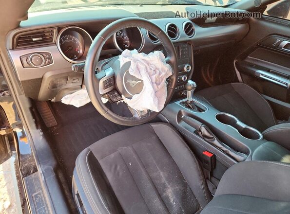 1FA6P8CF1M5139735 2021 FORD MUSTANG Black წინა პანელის ხედი