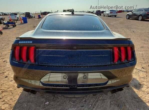 1FA6P8CF1M5139735 2021 FORD MUSTANG Black უკანა ხედი
