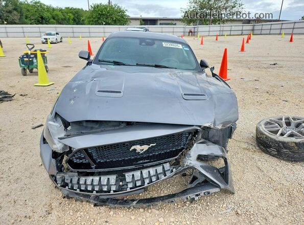 1FA6P8CF1M5141971 2021 FORD MUSTANG Gray Դիմացի տեսք