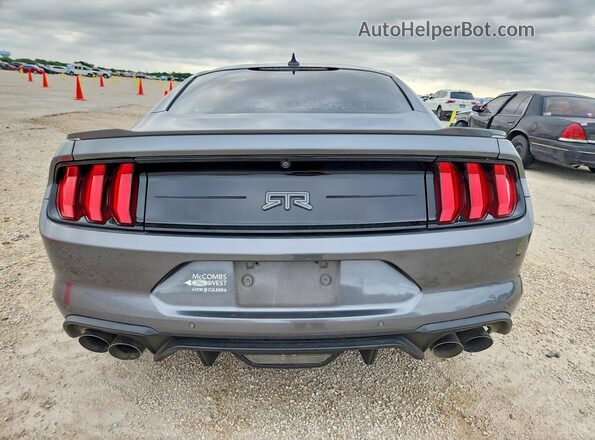 1FA6P8CF1M5141971 2021 FORD MUSTANG Gray Հետևի տեսք