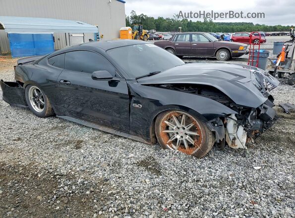 1FA6P8CF1M5143655 2021 FORD MUSTANG Black Front right