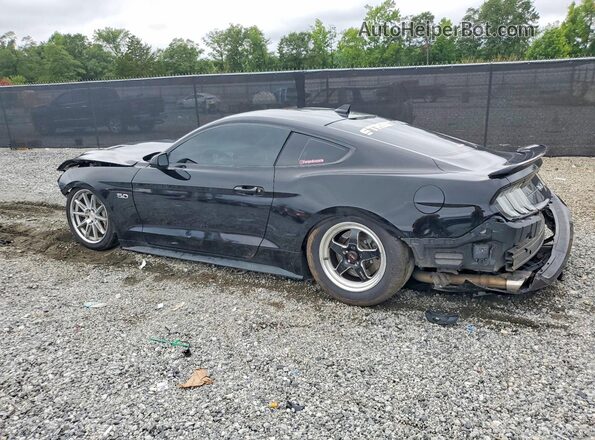 1FA6P8CF1M5143655 2021 FORD MUSTANG Black Rear left