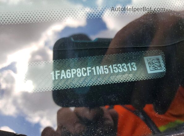 1FA6P8CF1M5153313 2021 FORD MUSTANG Blue ძრავის განყოფილების ხედი