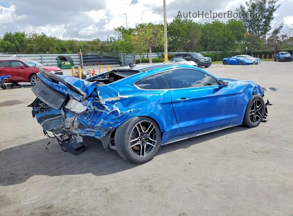 1FA6P8CF1M5153313 2021 FORD MUSTANG Blue უკანა მარჯვენა