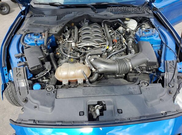 1FA6P8CF1M5153313 2021 FORD MUSTANG Blue უკანა სალონის ხედი
