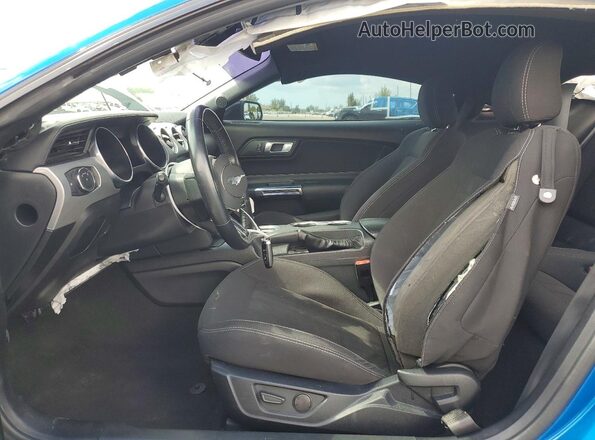 1FA6P8CF1M5153313 2021 FORD MUSTANG Blue წინა სალონის ხედი