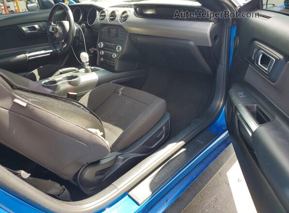 1FA6P8CF1M5153313 2021 FORD MUSTANG Blue წინა პანელის ხედი