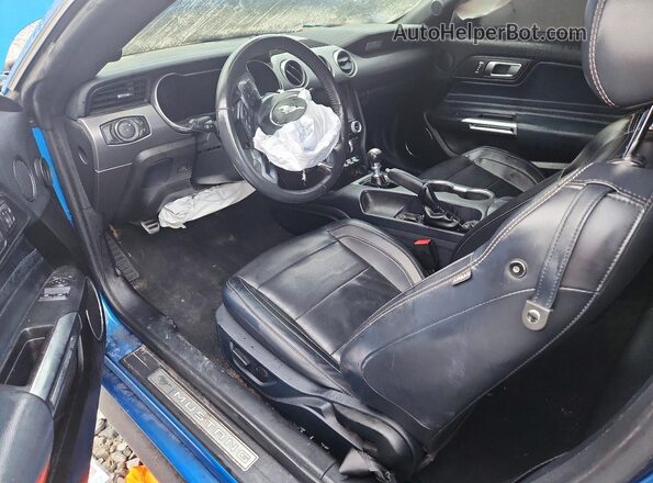 1FA6P8CF1M5153862 2021 FORD MUSTANG Blue Առջևի վահանակի տեսք