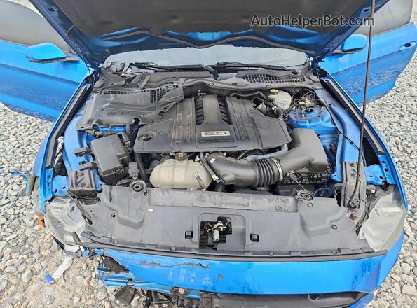 1FA6P8CF1M5153862 2021 FORD MUSTANG Blue Սալոնի հետևի տեսք