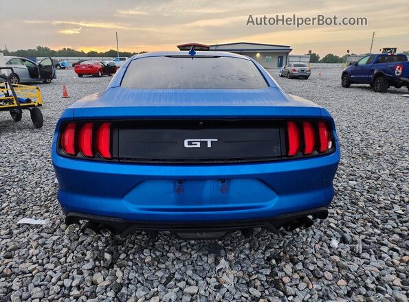 1FA6P8CF1M5153862 2021 FORD MUSTANG Blue Հետևի տեսք