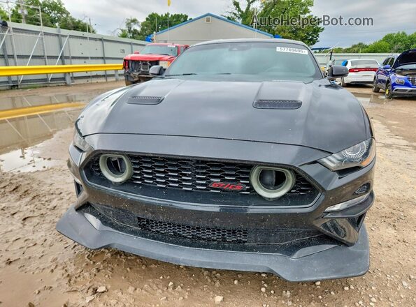 1FA6P8CF1N5109586 2022 FORD MUSTANG Black Front view