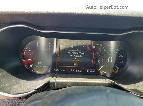 1FA6P8CF1N5109586 2022 FORD MUSTANG Black Instrument cluster view