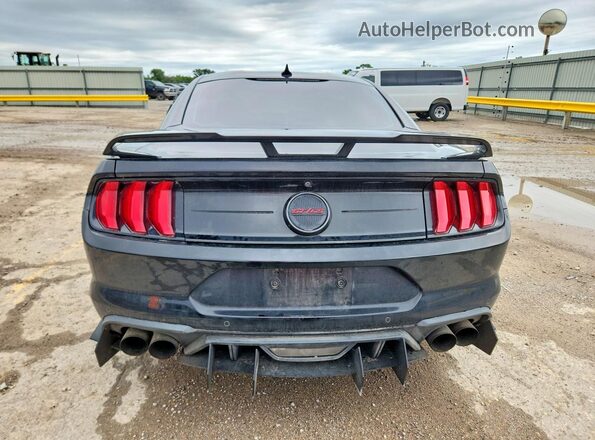 1FA6P8CF1N5109586 2022 FORD MUSTANG Black Rear view