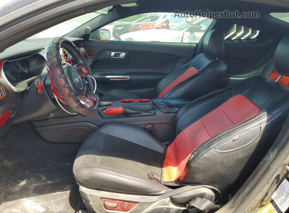 1FA6P8CF1N5109586 2022 FORD MUSTANG Black Front interior view