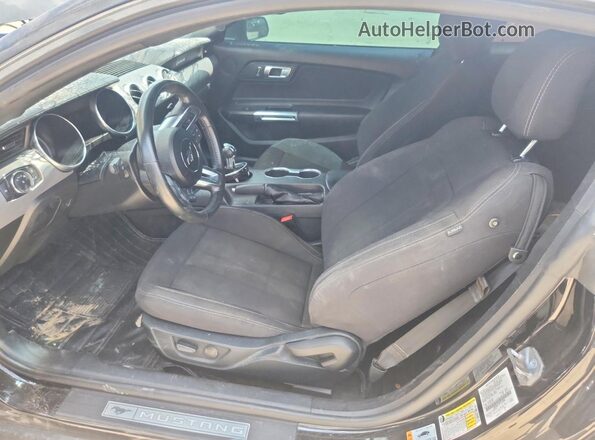 1FA6P8CF1N5122208 2022 FORD MUSTANG Black წინა სალონის ხედი