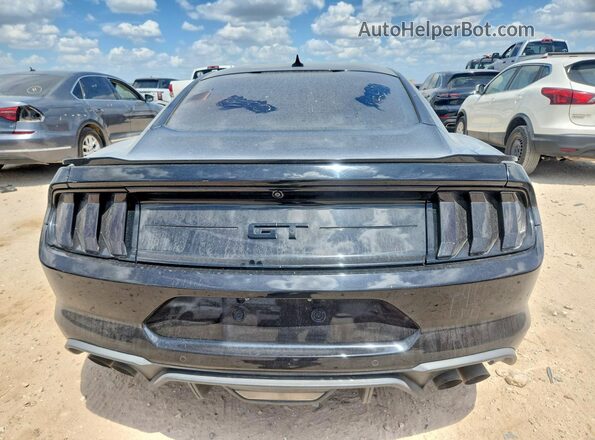 1FA6P8CF1N5122208 2022 FORD MUSTANG Black უკანა ხედი