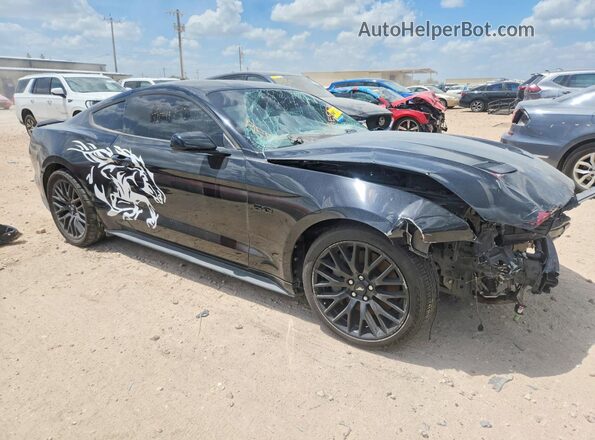 1FA6P8CF1N5122208 2022 FORD MUSTANG Black წინა მარჯვენა