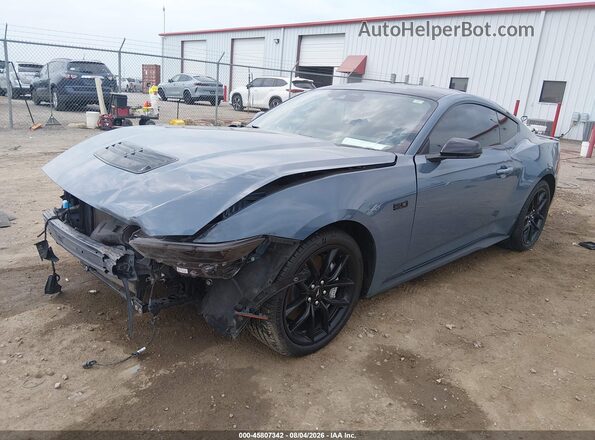 1FA6P8CF1R5411191 2024 FORD MUSTANG Blue Przód lewy