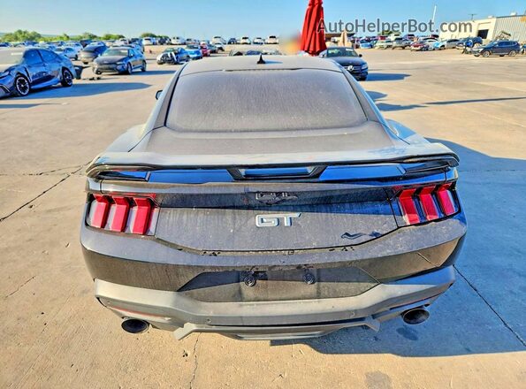 1FA6P8CF1R5412910 2024 FORD MUSTANG Black Rear view