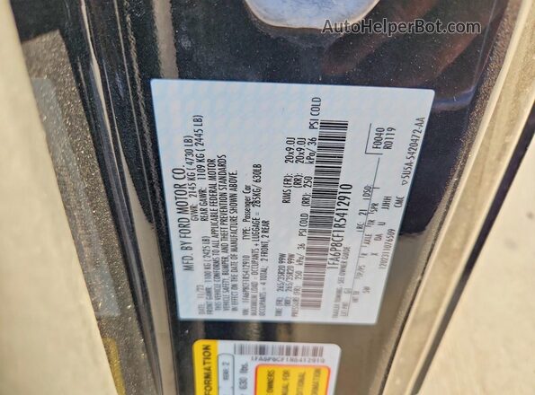 1FA6P8CF1R5412910 2024 FORD MUSTANG Black Engine compartment view