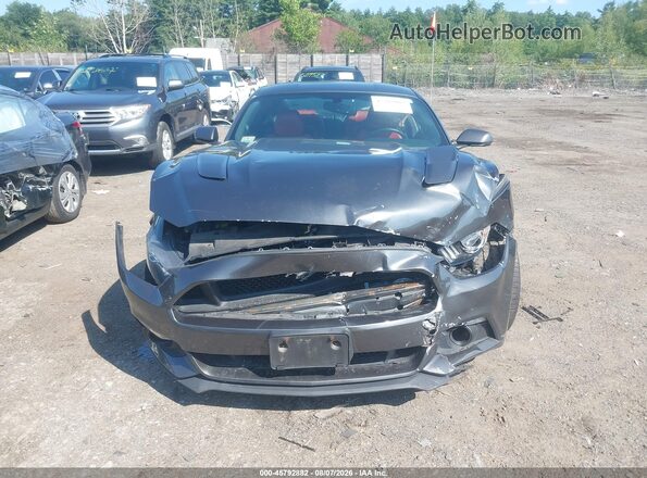 1FA6P8CF2G5235345 2016 FORD MUSTANG Серый Вид спереди