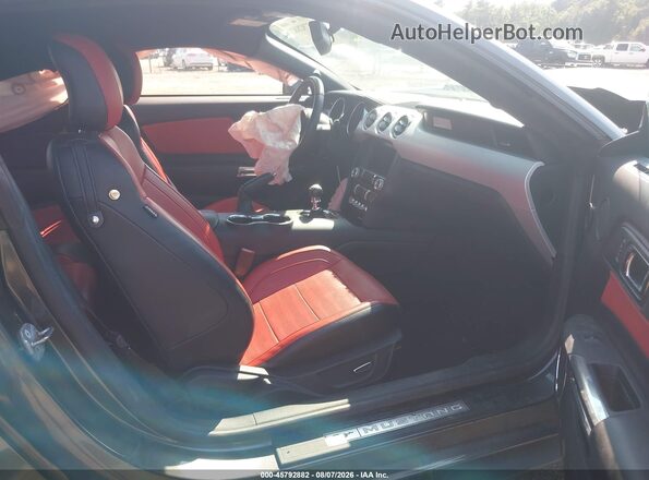 1FA6P8CF2G5235345 2016 FORD MUSTANG Серый Вид салона спереди