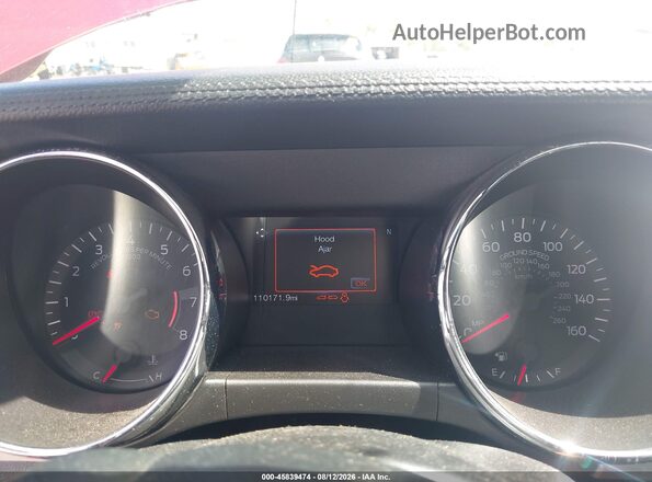 1FA6P8CF2G5236284 2016 FORD MUSTANG Red Widok tylnych siedzeń