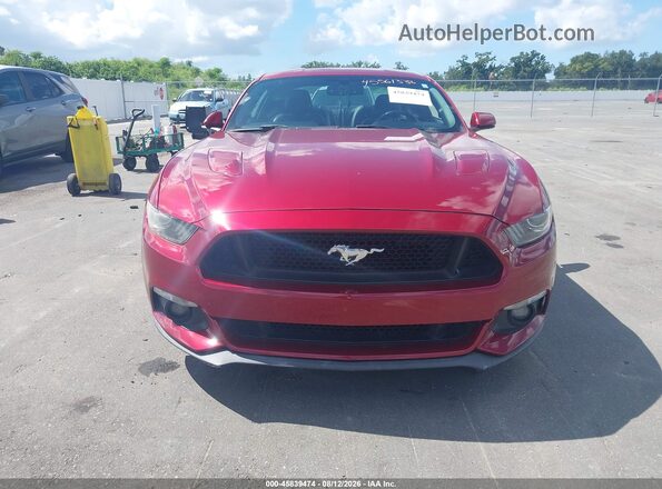 1FA6P8CF2G5236284 2016 FORD MUSTANG Red Widok wnętrza z tyłu
