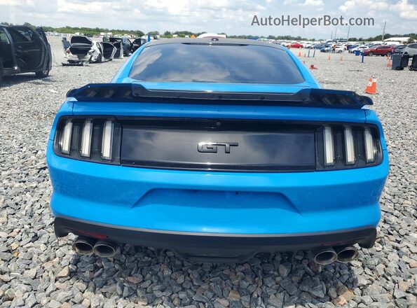 1FA6P8CF2H5240711 2017 FORD MUSTANG Blue უკანა ხედი