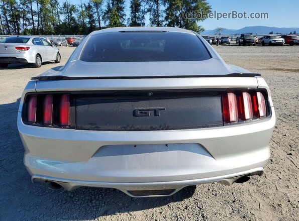 1FA6P8CF2H5244953 2017 FORD MUSTANG Silver Вид ззаду