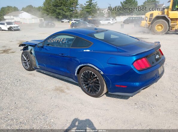 1FA6P8CF2H5269917 2017 FORD MUSTANG Синий Задняя левая четверть