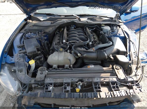 1FA6P8CF2H5269917 2017 FORD MUSTANG Синий Вид сзади