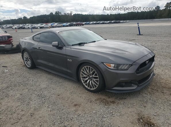 1FA6P8CF2H5342655 2017 FORD MUSTANG Gray Передня права чверть