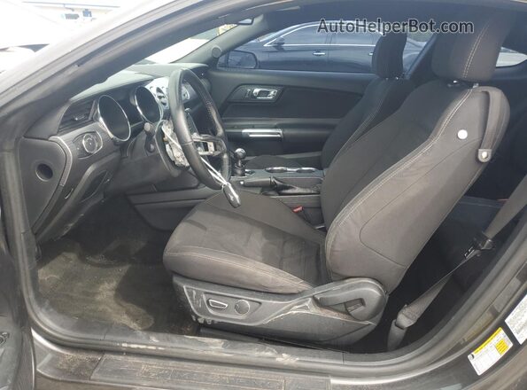 1FA6P8CF2H5342655 2017 FORD MUSTANG Gray Вид салону спереду