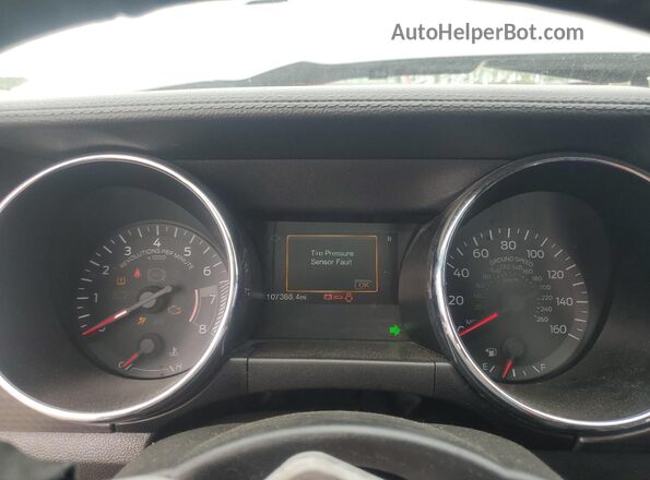 1FA6P8CF2H5342655 2017 FORD MUSTANG Gray Вид щитка приладів