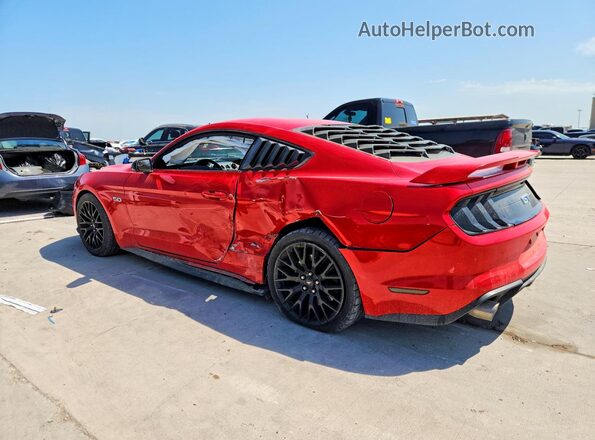 1FA6P8CF2J5120719 2018 FORD MUSTANG Red Tył lewy