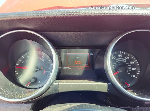 1FA6P8CF2J5120719 2018 FORD MUSTANG Red Widok zestawu wskaźników