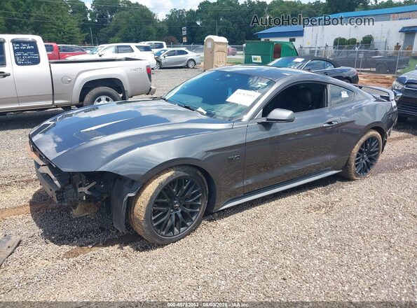 1FA6P8CF2K5132614 2019 FORD MUSTANG Gray Front left