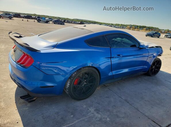 1FA6P8CF2K5189332 2019 FORD MUSTANG Blue Հետևի աջ