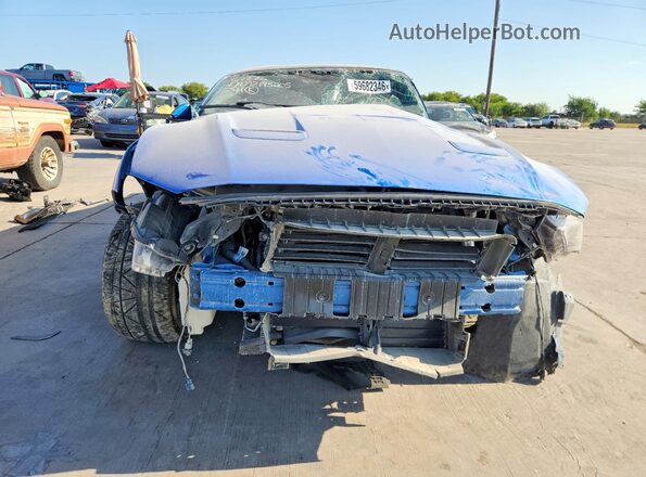 1FA6P8CF2K5189332 2019 FORD MUSTANG Blue Դիմացի տեսք